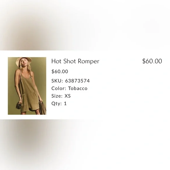 Free People - Hot Shot Romper - Picture 4 of 9